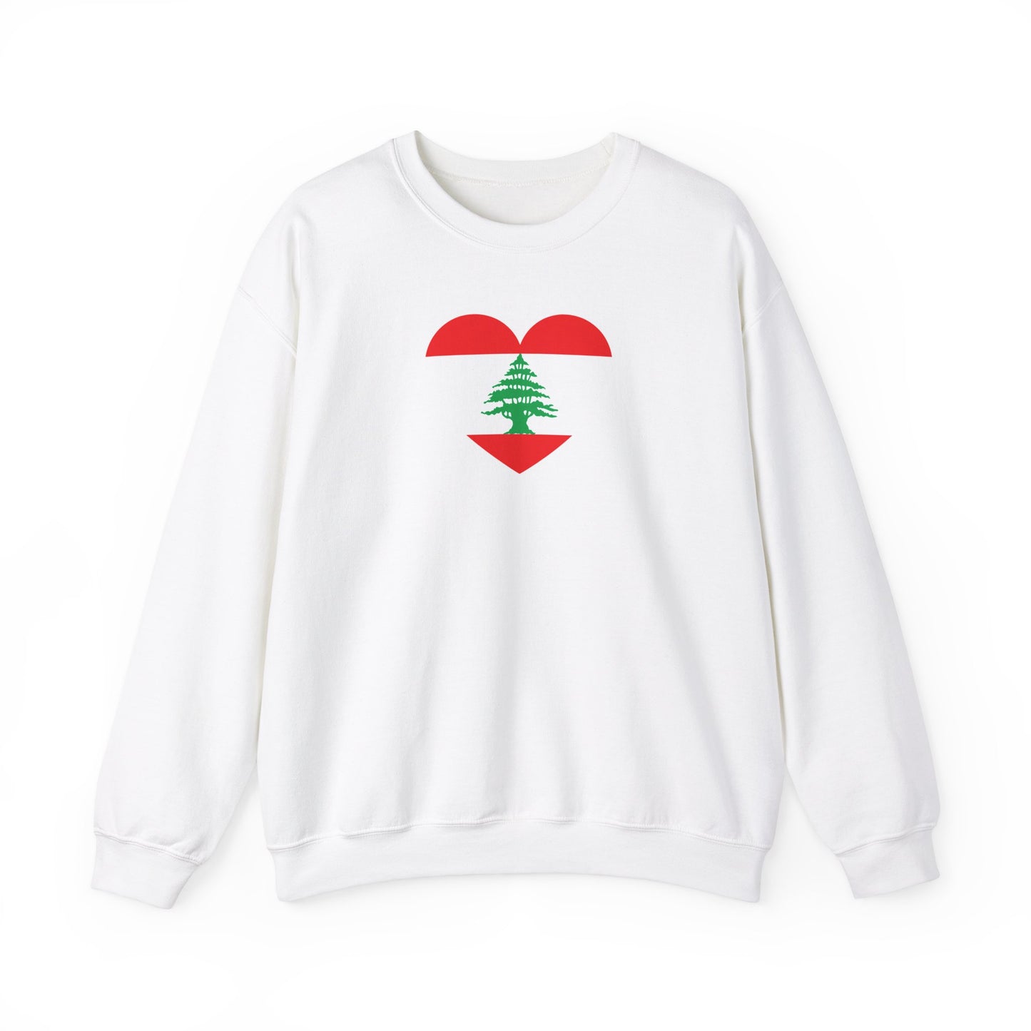 Heart Lebanon Flag Sweatshirt